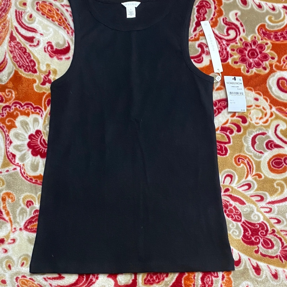 Caslon Classic Black Tank Top
